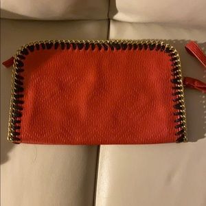 Orange/Black/Gold clutch